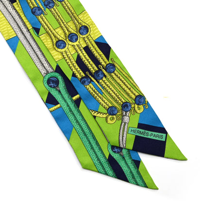 Hermes Silk Brandebourgs Twilly 2 of 4