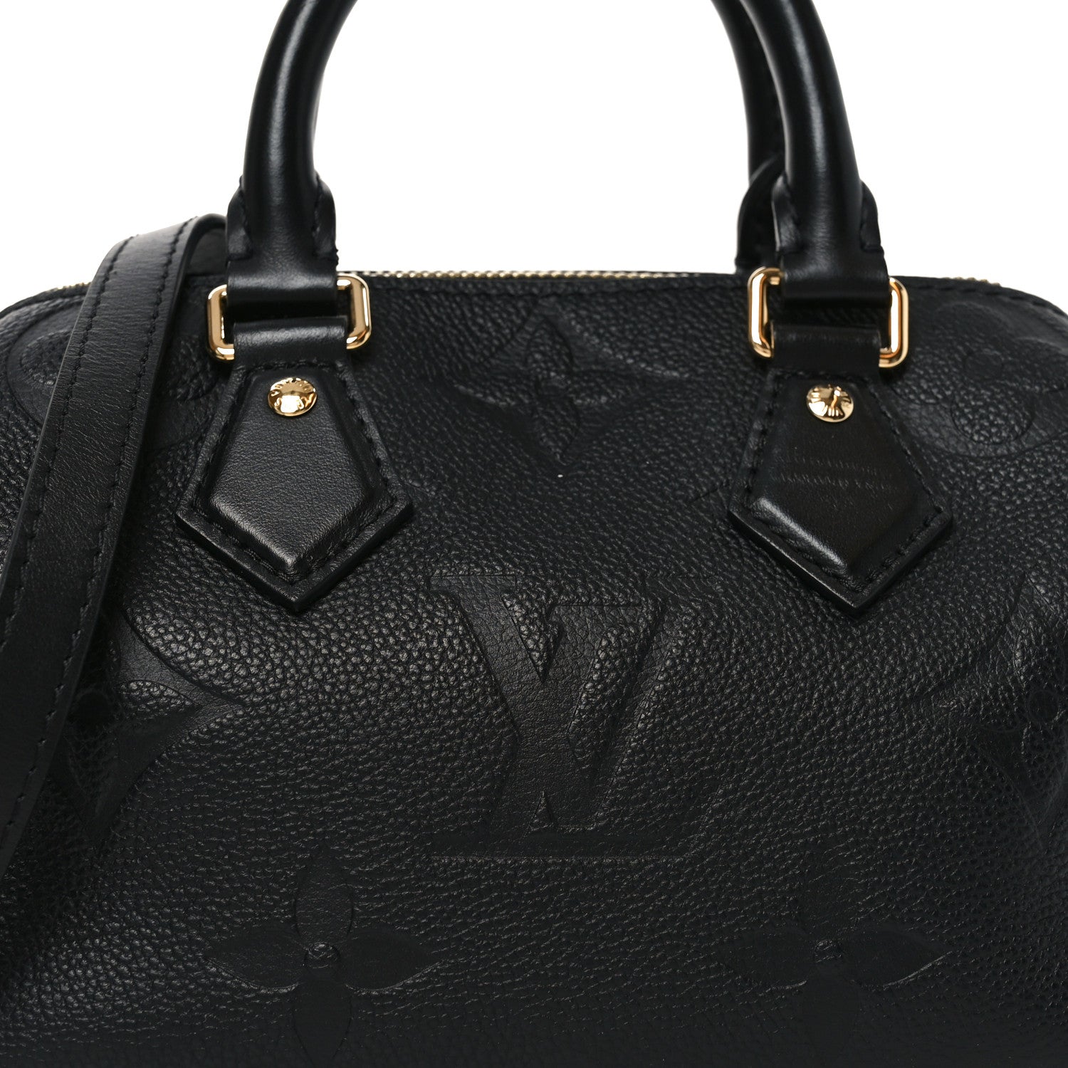 Louis Vuitton Empreinte Monogram Giant Speedy Bandouliere 20 Black 7 of 9