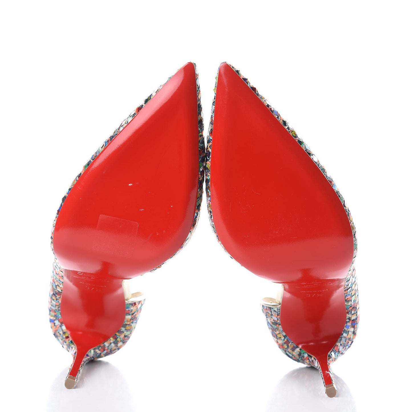 Tresse Vitraux Specchio Iriza 100 Pumps 37.5 Multicolor Silver