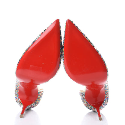 Christian Louboutin Tresse Vitraux Specchio Iriza 100 Pumps 37.5 Multicolor Silver 5 of 10