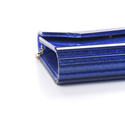 Jimmy Choo Acrylic Glitter Candy Clutch Blue 7 of 10