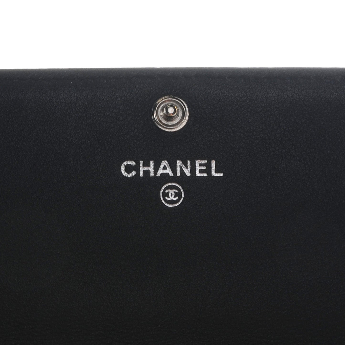Caviar CC Large Flap Wallet Black