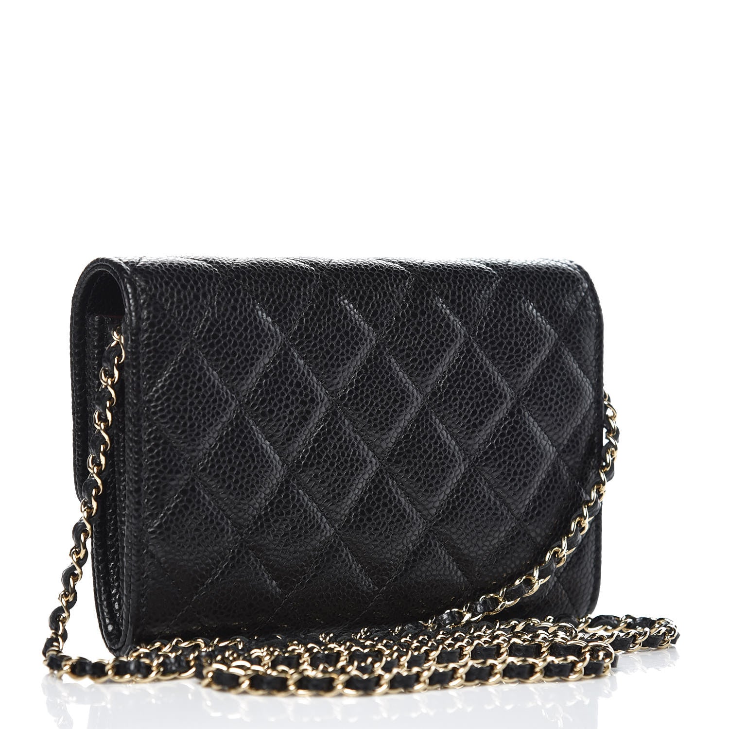 Chanel Caviar Quilted Classic Clutch With Chain Black 3 of 8