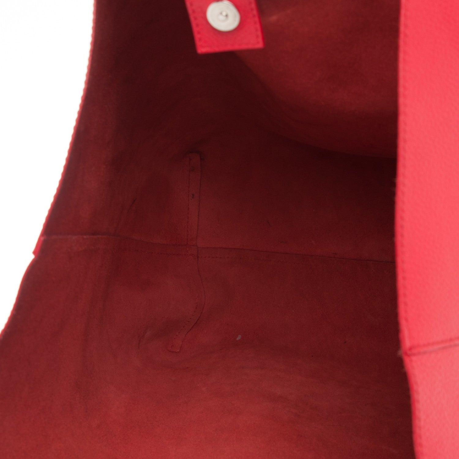 Alexander McQueen Grained Calfskin Skull Open Shopper Tote Red 11 of 12