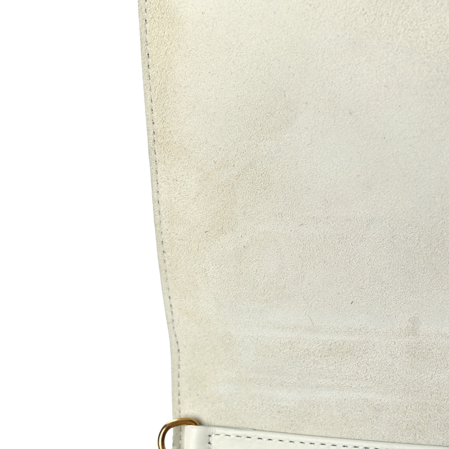 Christian Dior Calfskin Studded Diorama Wallet on Chain Pouch Off White 7 of 10