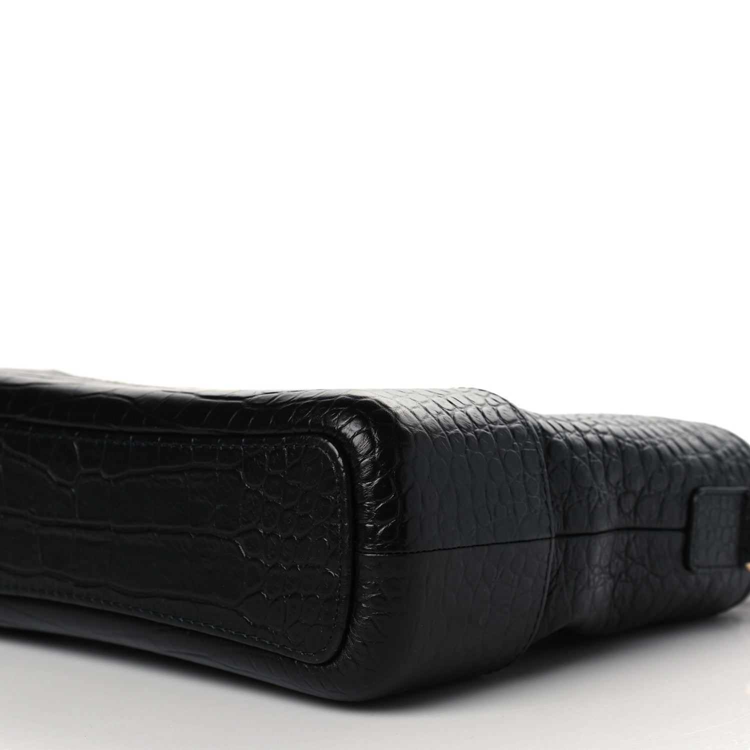 Chanel Crocodile Embossed Calfskin Medium Gabrielle Cocodile Hobo Black 10 of 10