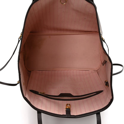 Louis Vuitton Damier Ebene Neo Neverfull MM Rose Ballerine 6 of 11