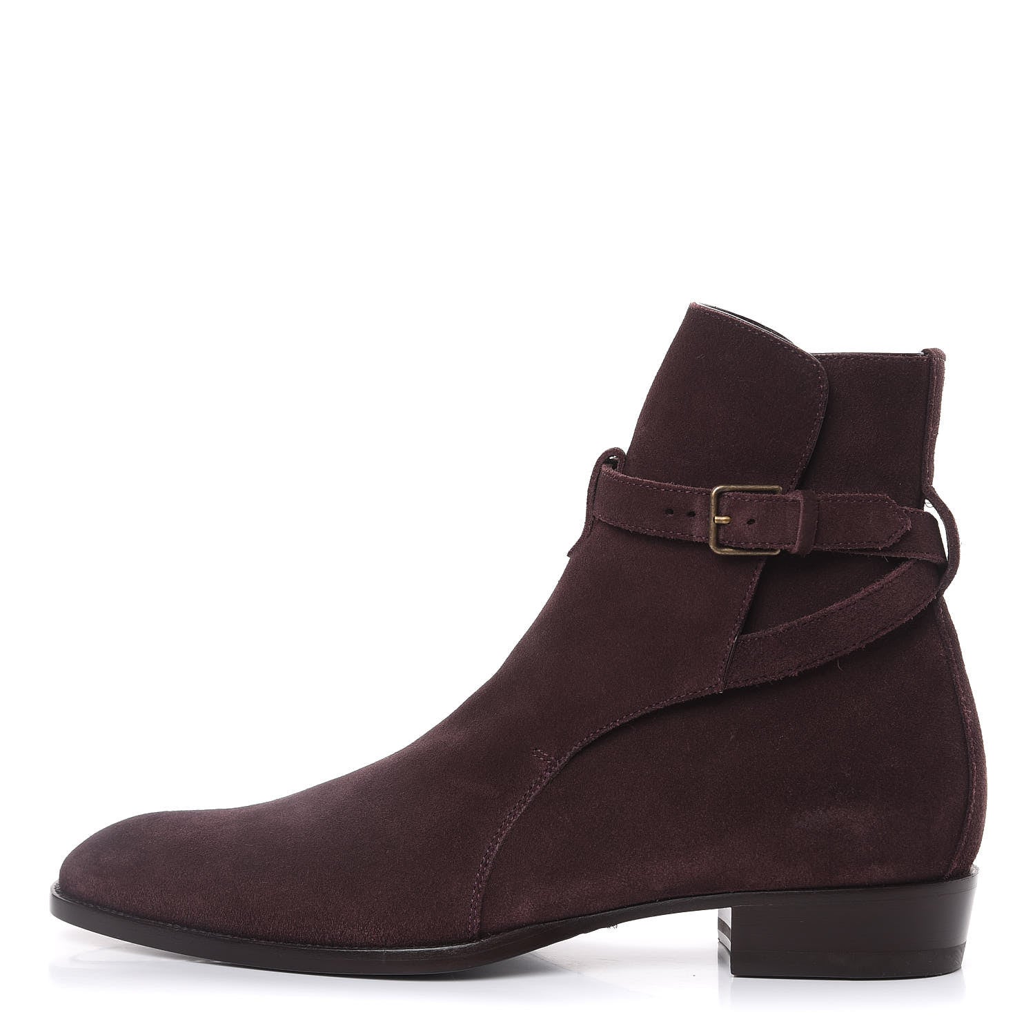 Saint Laurent Suede Mens Wyatt Jodhpur 30 Ankle Boots 41.5 Deep Blood 1 of 10