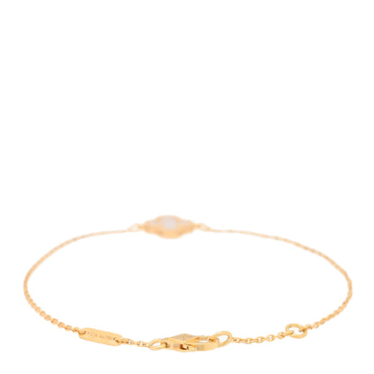 Van Cleef & Arpels 18K Yellow Gold Mother of Pearl Sweet Alhambra Bracelet 2 of 3