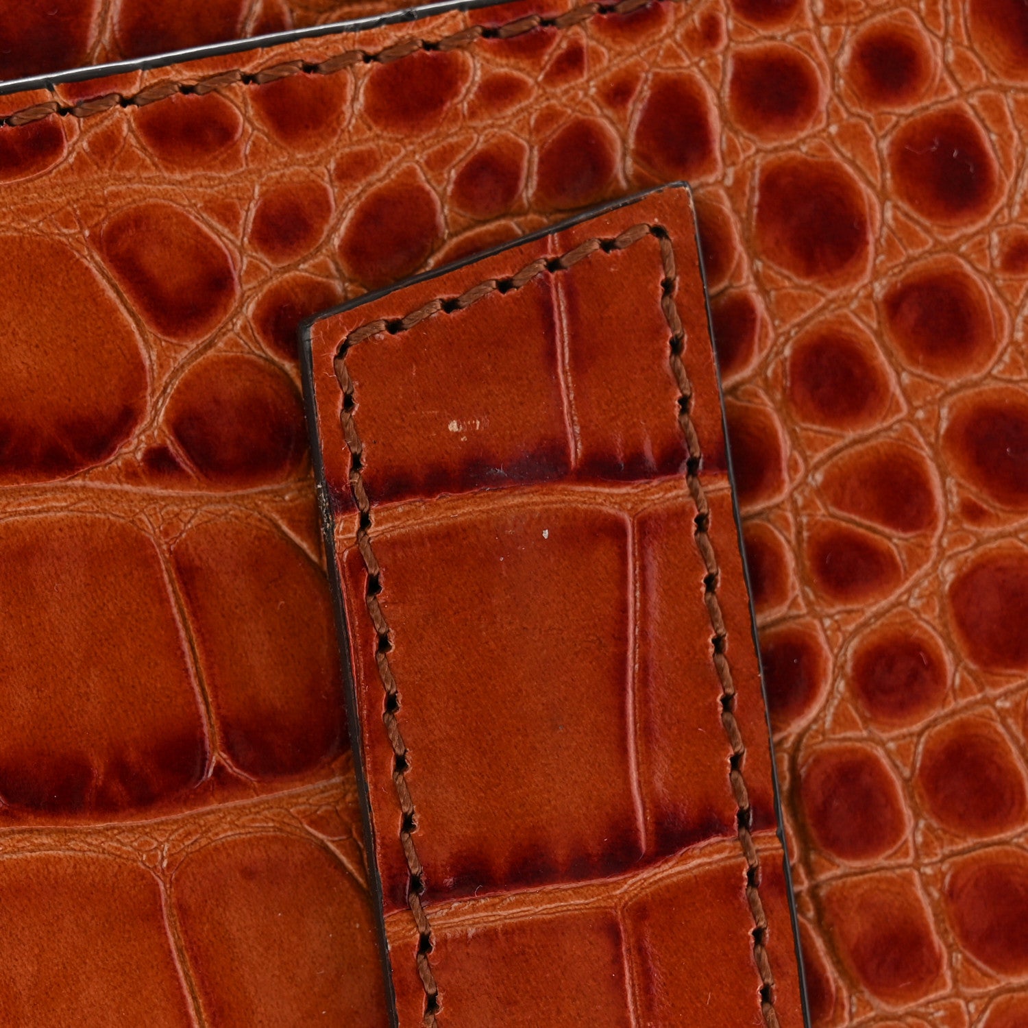 Givenchy Calfskin Crocodile Embossed Small Antigona Cognac 11 of 13