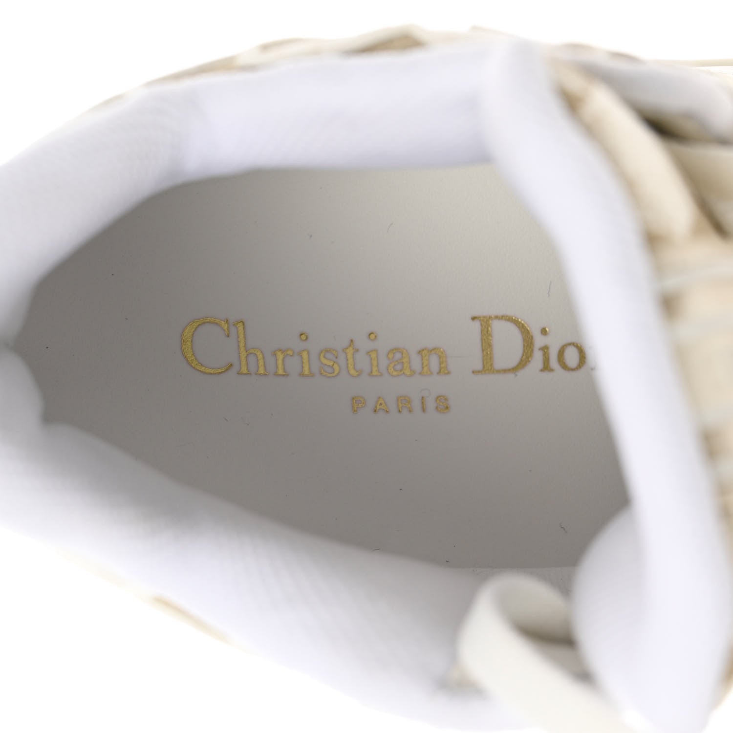 Christian Dior Canvas Embroidered Womens Walk'n' Dior Star High Top Sneakers 36.5 White Gold 16 of 18
