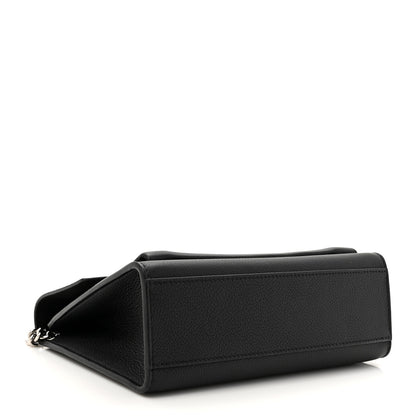 Louis Vuitton Soft Calfskin Mylockme Chain Bag BB Black 4 of 9