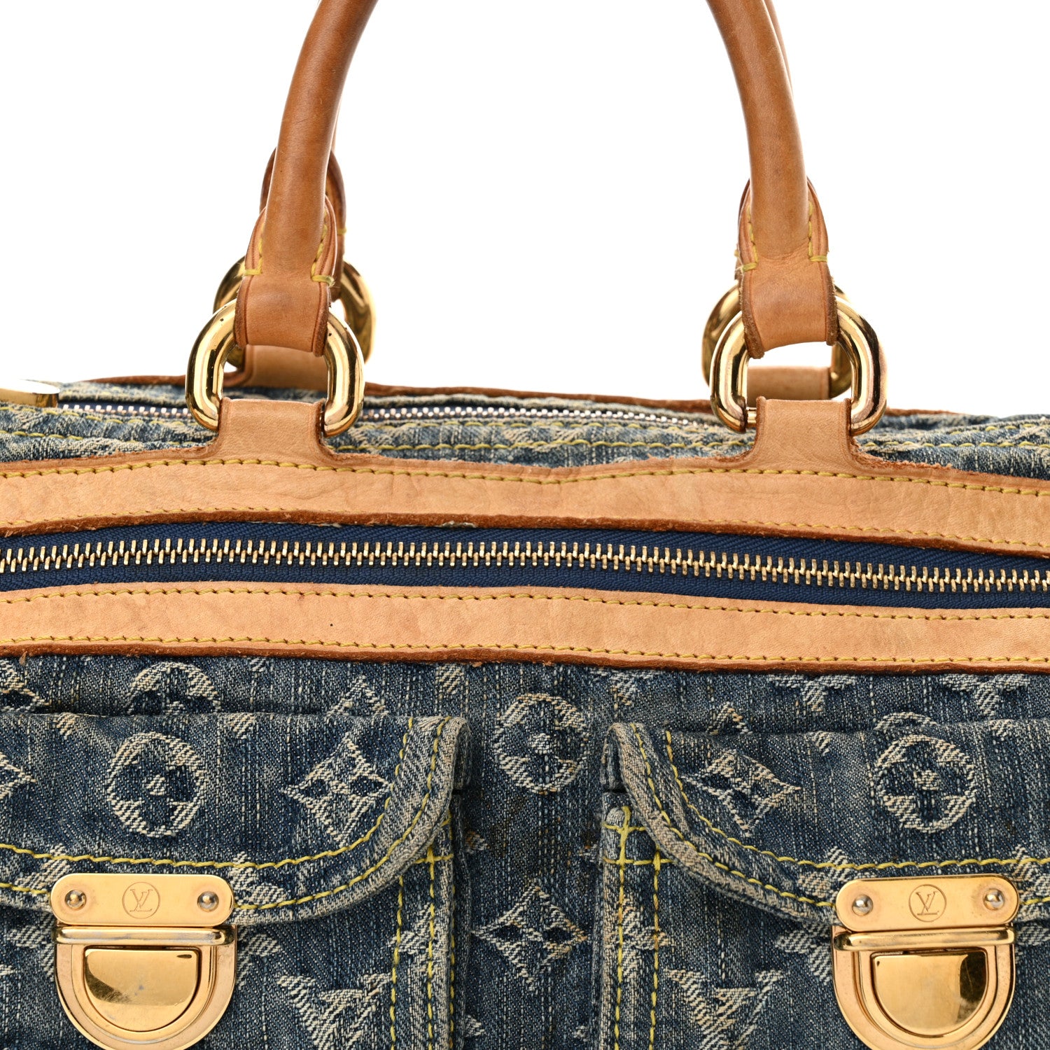 Louis Vuitton Monogram Denim Neo Speedy Blue 7 of 18