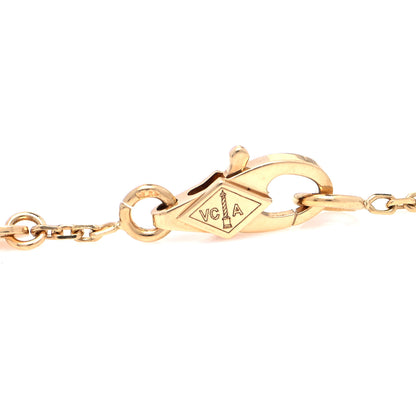 Van Cleef & Arpels 18K Yellow Gold Diamond Mini Frivole Bracelet 6 of 6
