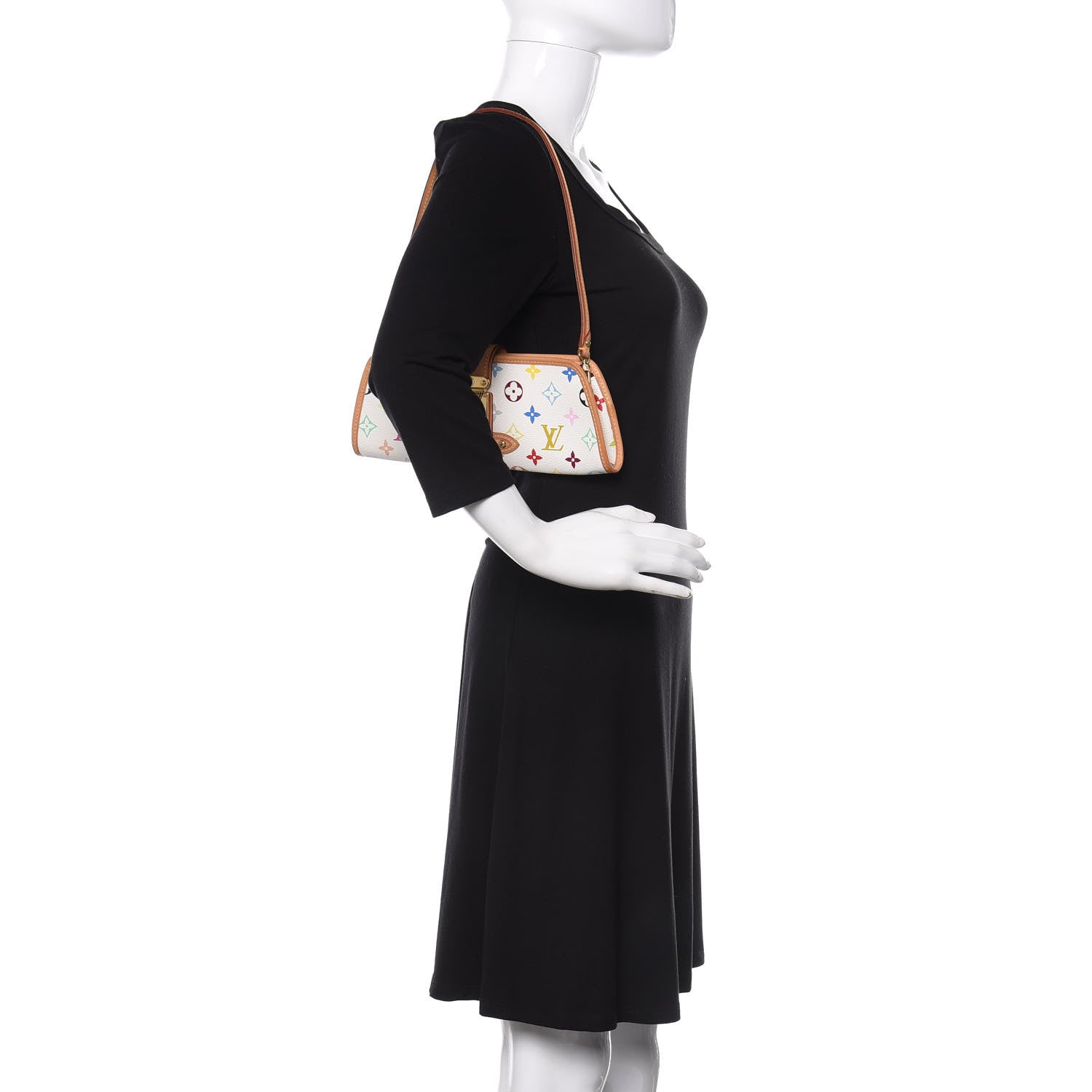 Louis Vuitton Monogram Multicolor Shirley White 2 of 8