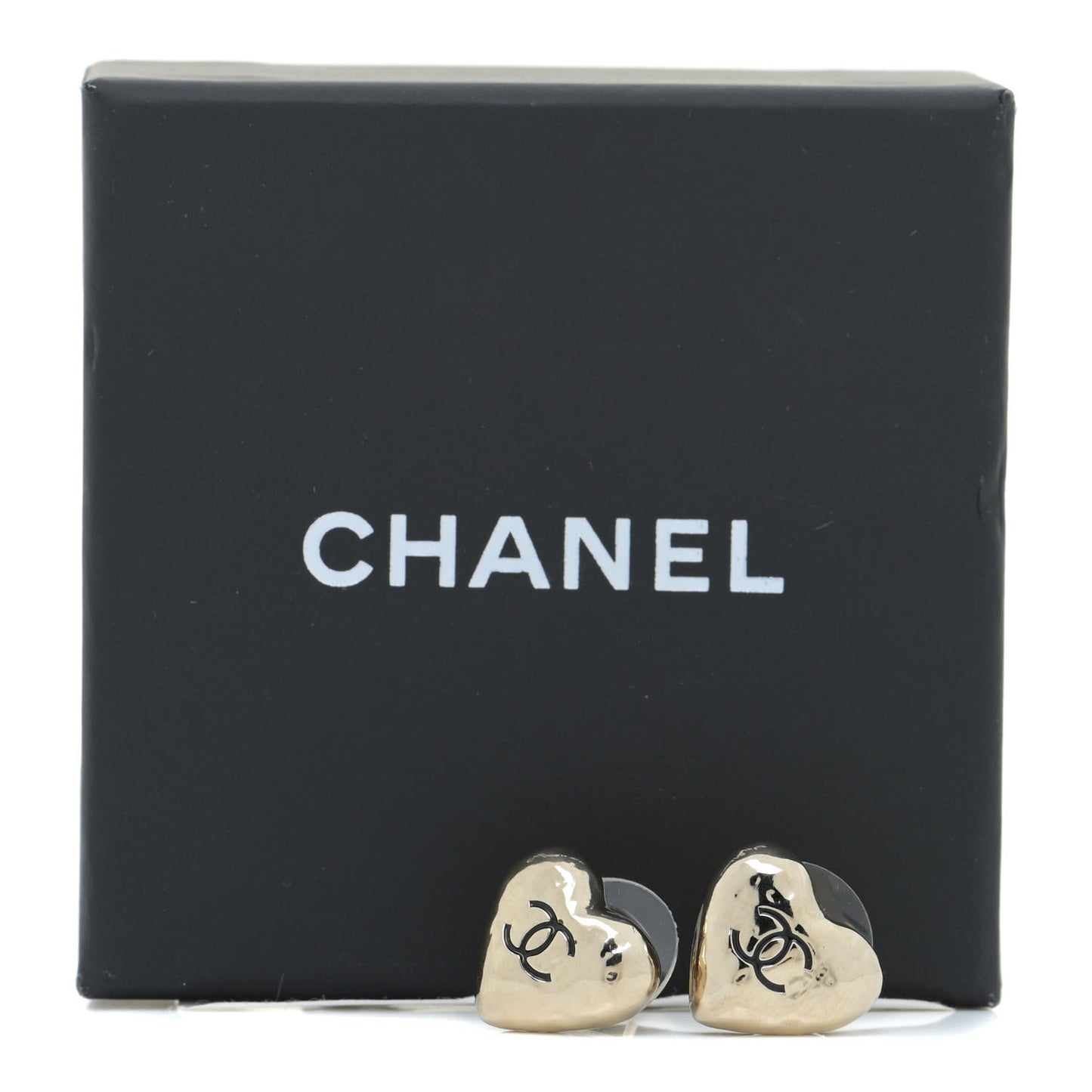 CC Heart Earrings Gold