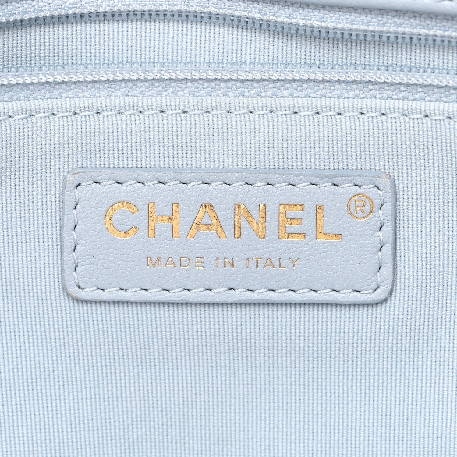Chanel Shiny Calfskin Quilted Large Supple Twins Hobo Bag Light Grey 6 of 11