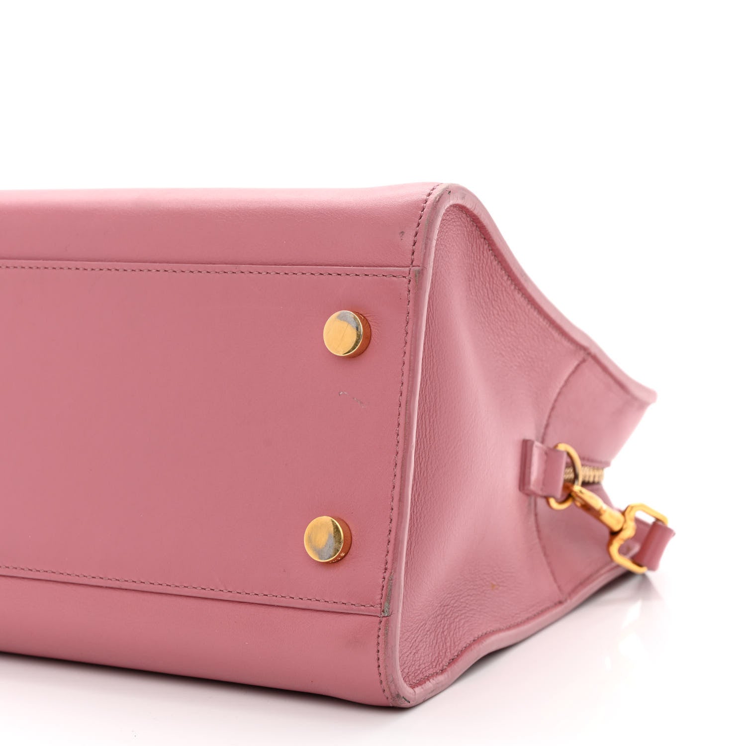Saint Laurent Smooth Calfskin Small Monogram Cabas Vieux Rose 10 of 15