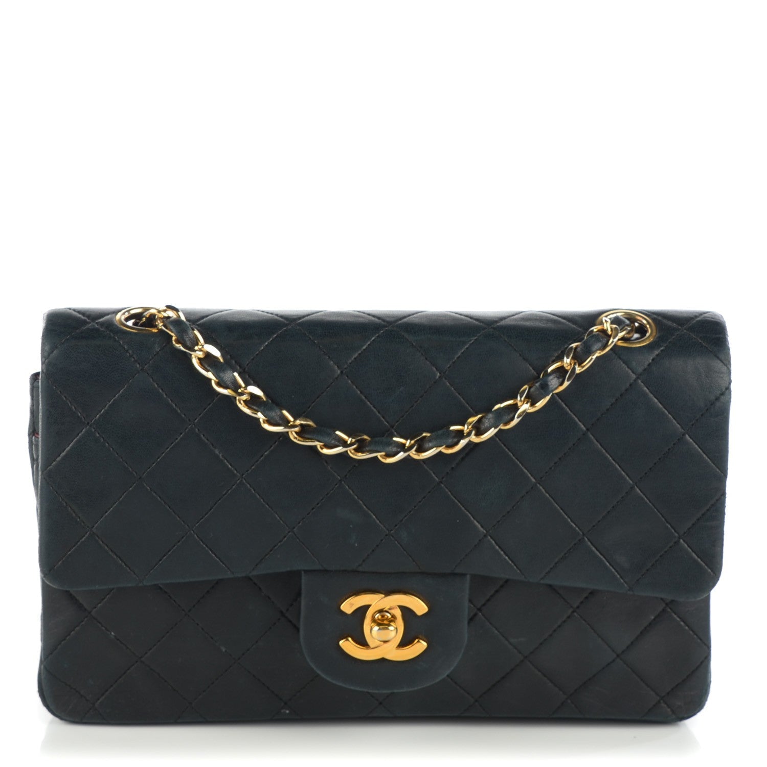 Chanel Lambskin Quilted Small Double Flap Black 1 of 12