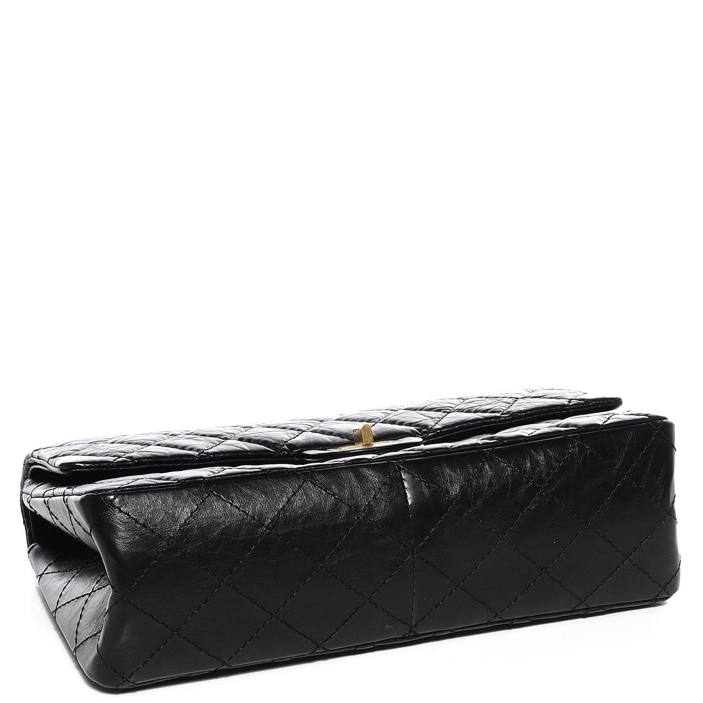 Aged Calfskin Quilted 2.55 Reissue 226 Flap Black