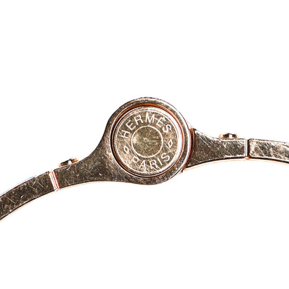 Hermes Enamel Printed Narrow Colliers De Chiens Hinged Bracelet S 4 of 5