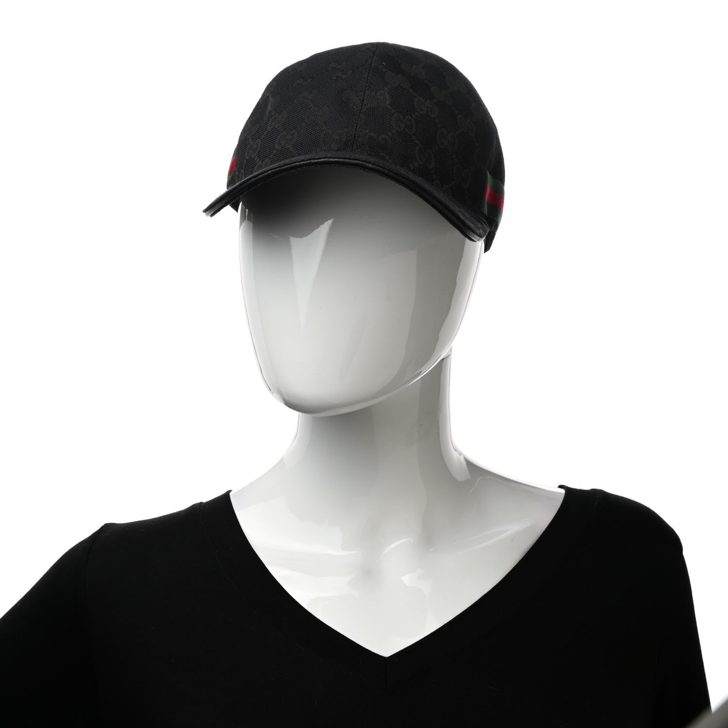 Gucci Monogram Web Baseball Hat XS Black 2 of 7