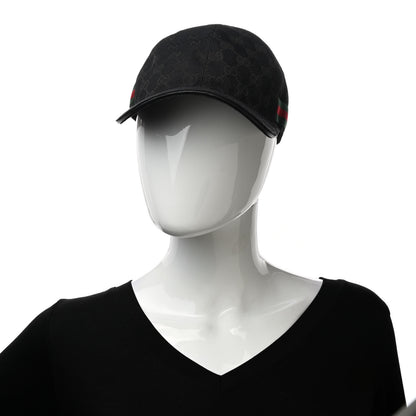 Gucci Monogram Web Baseball Hat XS Black 2 of 7