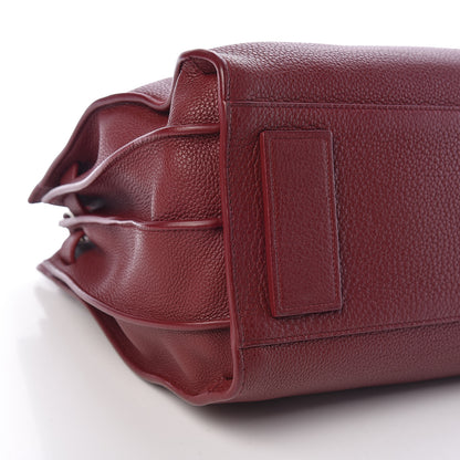 Saint Laurent Grained Calfskin Small Supple Sac De Jour Dark Pallisandre 9 of 15