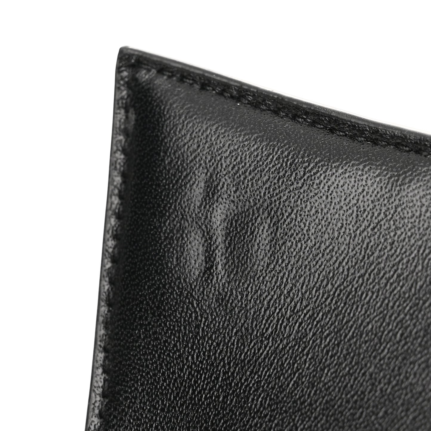 Calfskin Graffiti Logo Monochrome Crocodile Embossed Hourglass Top Handle Bag XS Black