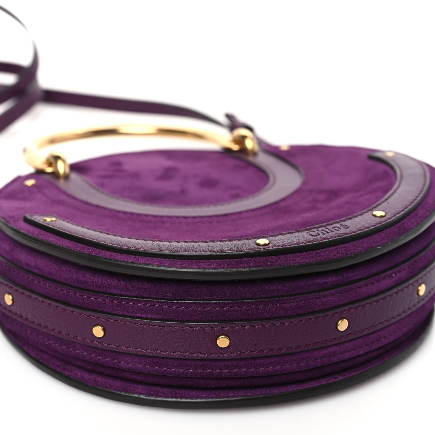 Goatskin Suede Mini Pixie Bag Nightfall Purple