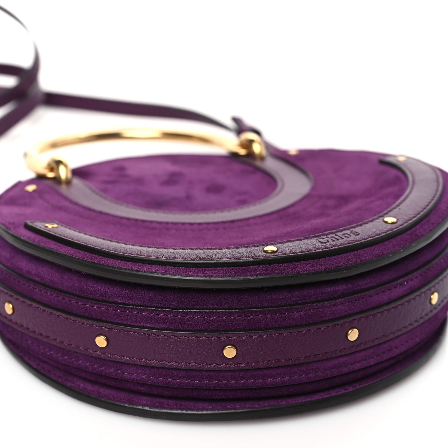 Chloe Goatskin Suede Mini Pixie Bag Nightfall Purple 9 of 10