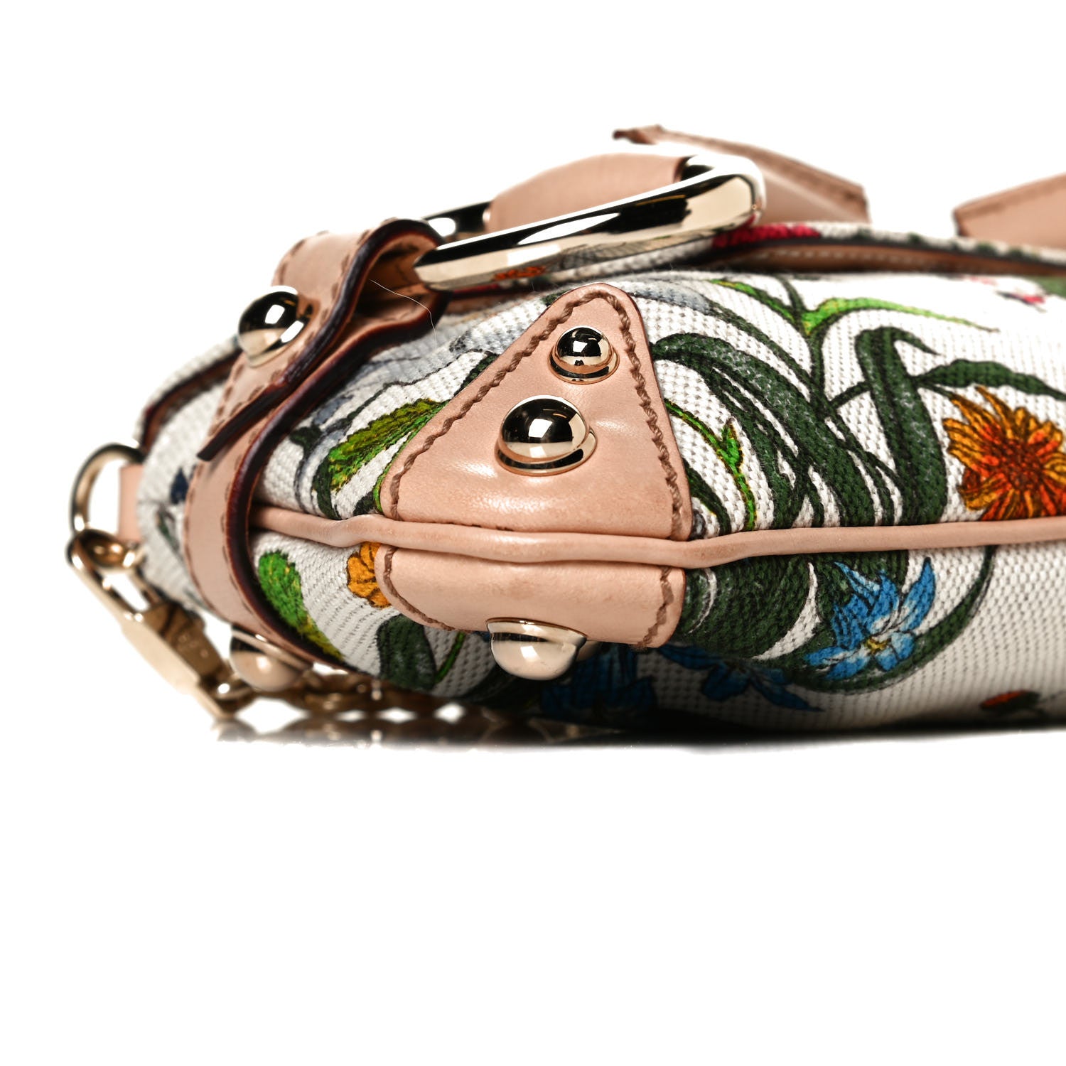 Gucci Canvas Flora Floral Horsebit Clutch 7 of 11