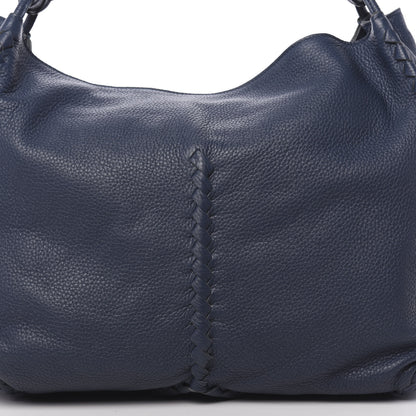 Bottega Veneta Washed Cervo Deerskin Large Hobo Denim 7 of 9