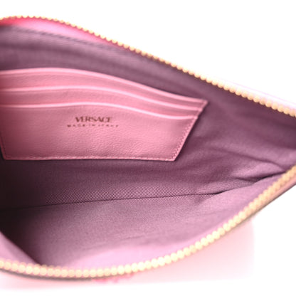 Versace Grained Calfskin La Medusa Pouch Pink 5 of 9