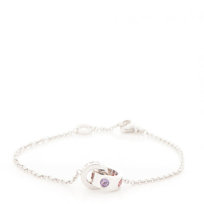 Bulgari 18K White Gold Amethyst Pink Tourmaline Roman Sorbets Bracelet 1 of 9
