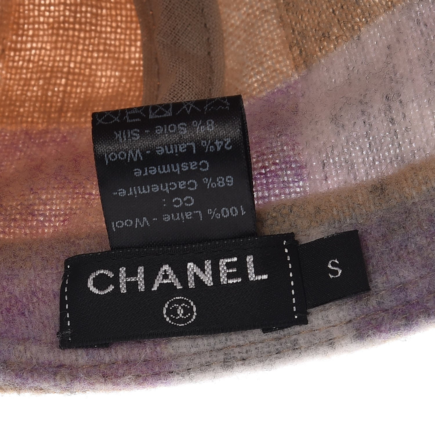 Chanel Wool CC Cap Hat S Multicolor 6 of 8