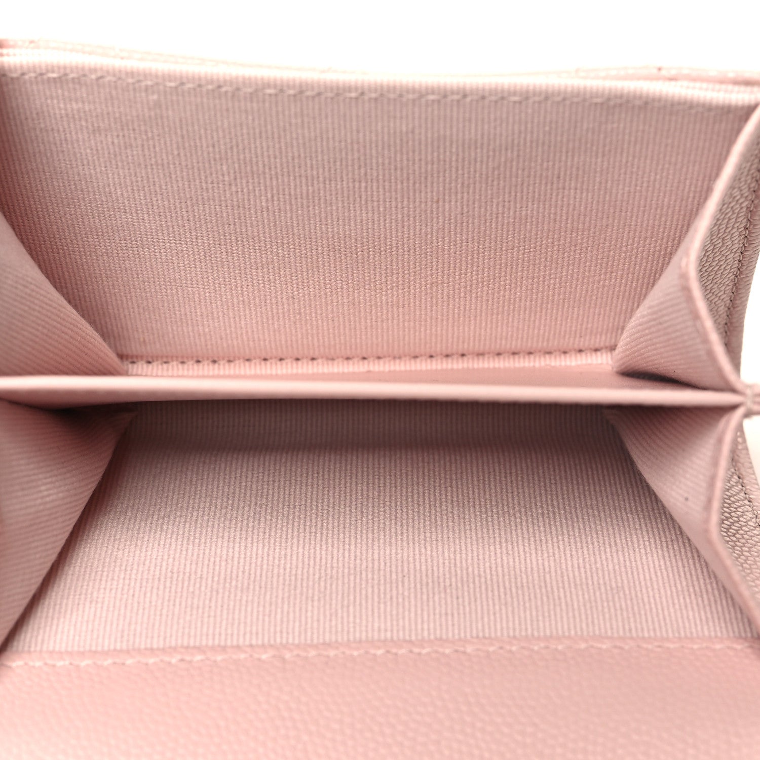 Chanel Caviar Quilted Crystal Enamel Flap Card Holder Pink 5 of 9