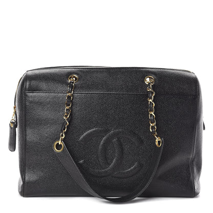 Chanel Caviar CC Timeless Tote Black 1 of 9