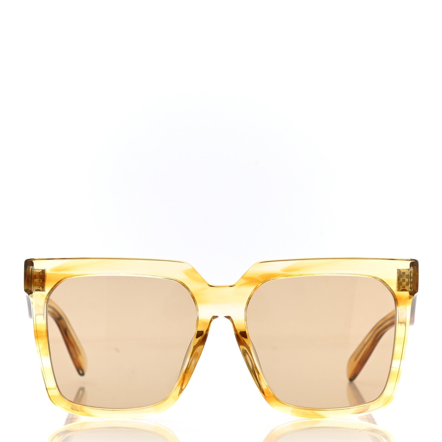 Celine Oversized Square Sunglasses CL40055FN Yellow 2 of 7