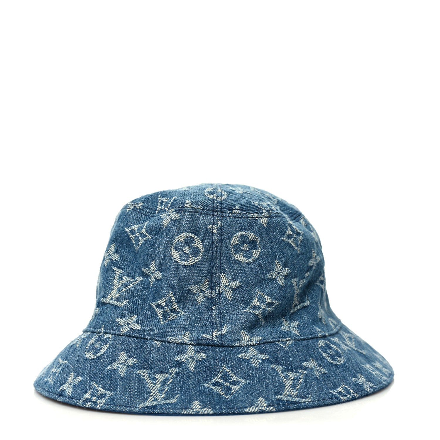 Louis Vuitton Monogram Denim Transformable Bob Bucket Hat 58 Blue 3 of 8