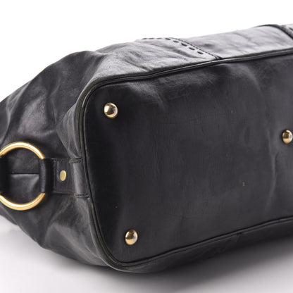 Saint Laurent Calfskin Oversized Muse Black 7 of 9