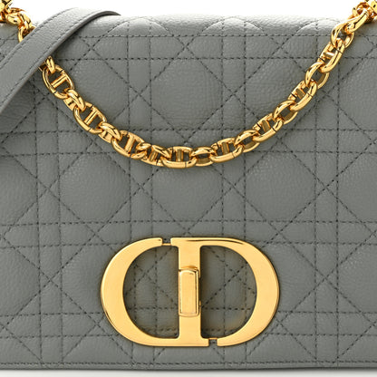 Christian Dior Calfskin Cannage Medium Caro Bag Ethereal Grey 8 of 11