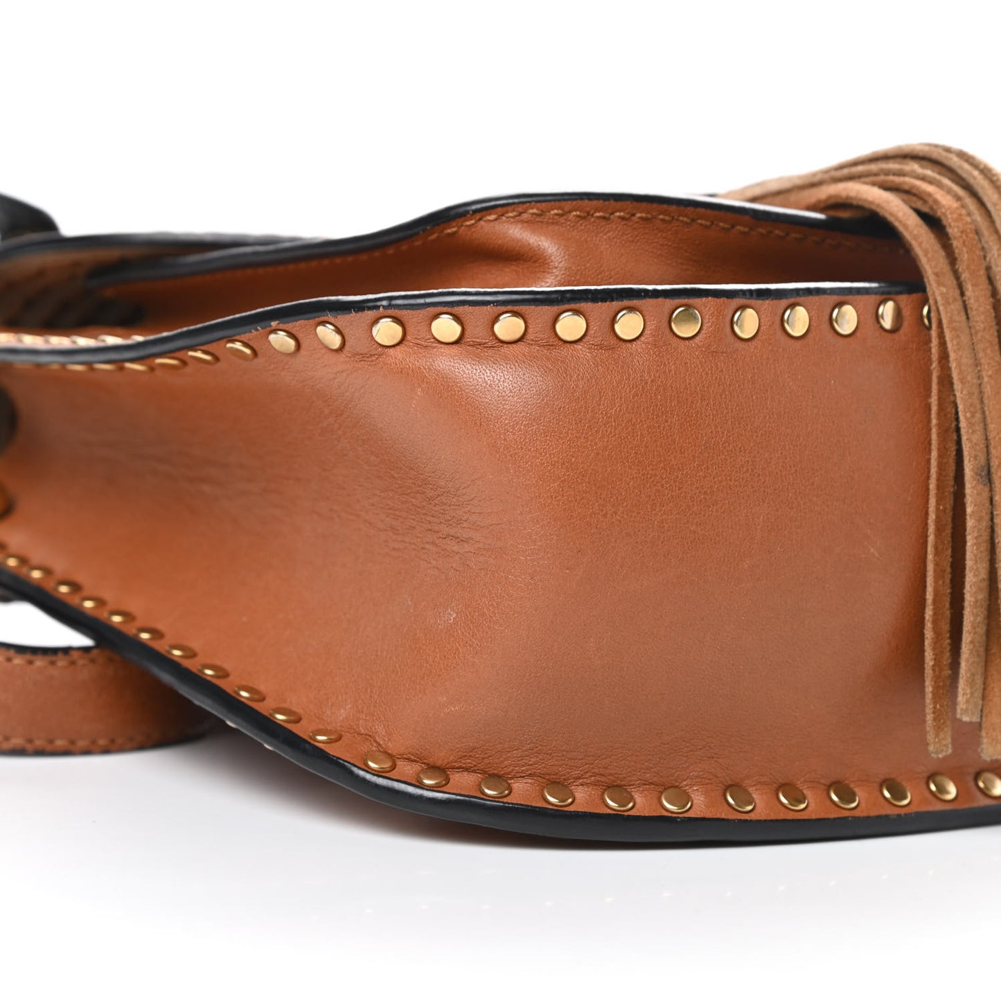 Calfskin Braided Small Hudson Shoulder Bag Caramel