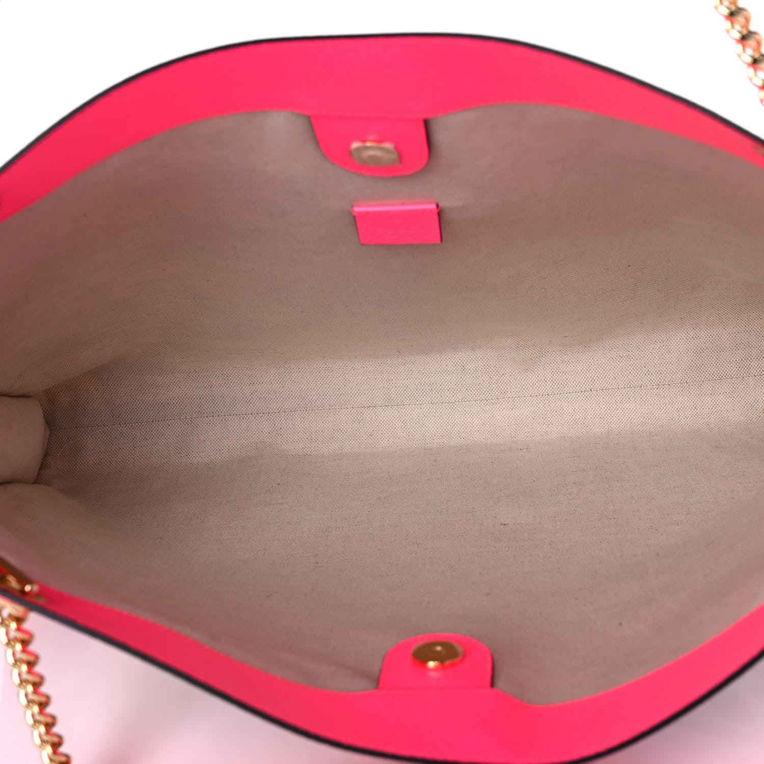 Gucci Canvas Flora Large Rajah Chain Tote White Multicolor Fuxia Fluo 5 of 12