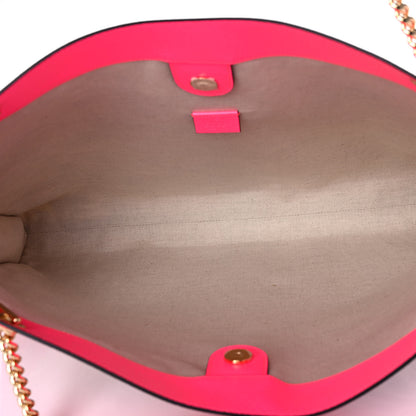 Gucci Canvas Flora Large Rajah Chain Tote White Multicolor Fuxia Fluo 5 of 12