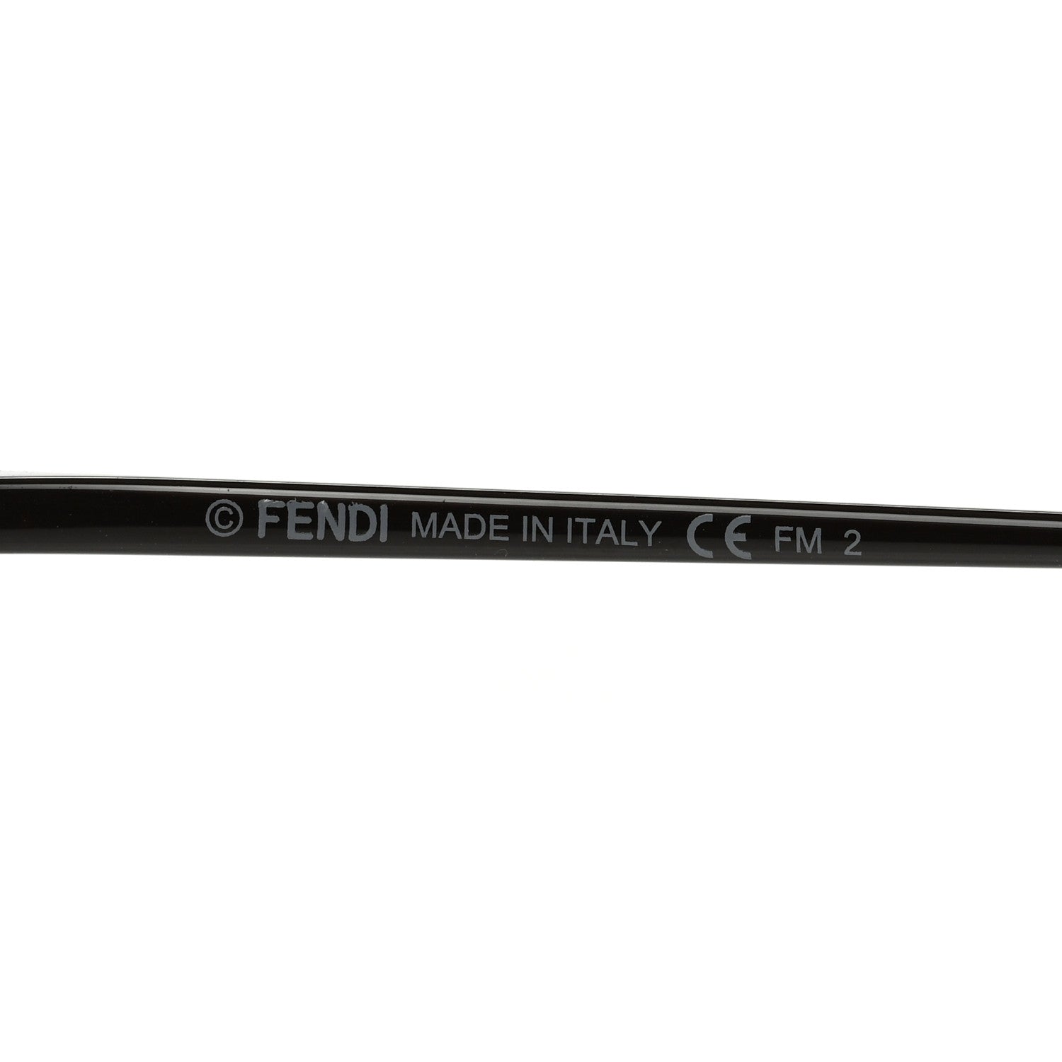 Fendi Metal F is Fendi Printed Run Away Round Frame Sunglasses FF 0285/S Black 6 of 8