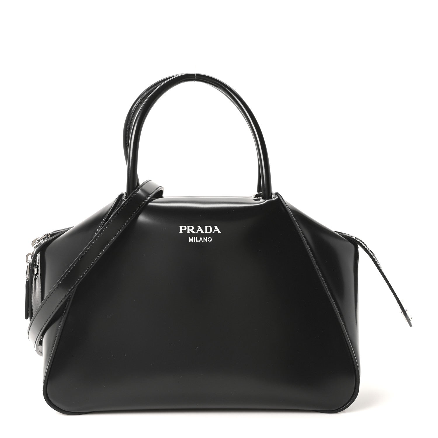 Prada Spazzolato Small Supernova Handbag Black 1 of 10