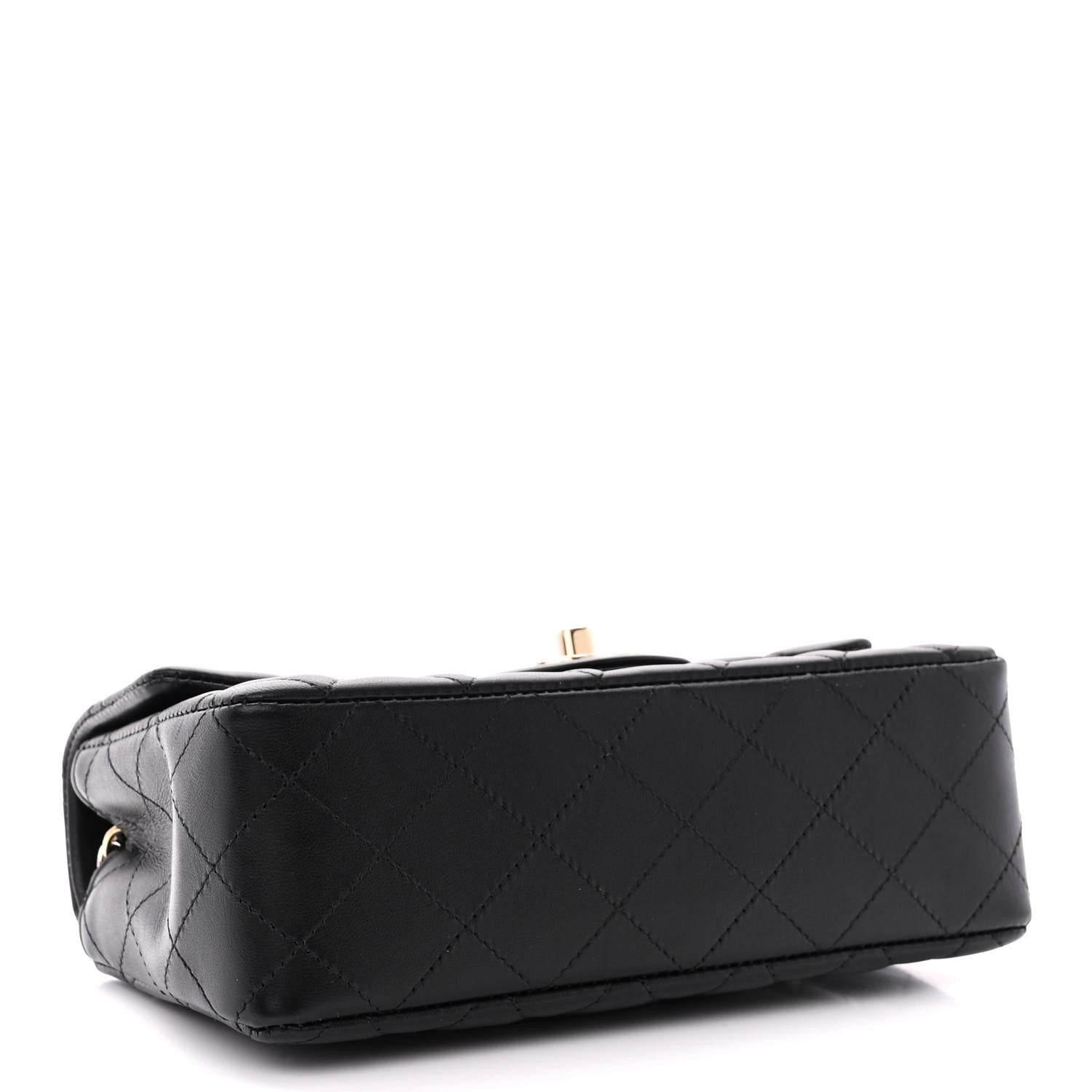 Chanel Lambskin Quilted Mini Rectangular Flap Black 4 of 13