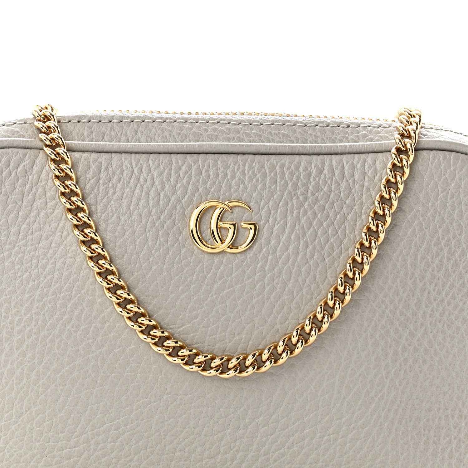 Gucci Dollar Calfskin Super Mini GG Marmont Chain Shoulder Bag Deep Grey 8 of 10