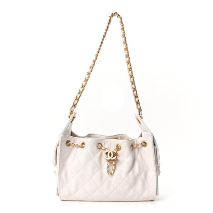 Chanel Caviar Quilted Mini Chanel 25 Handbag White White 1 of 11